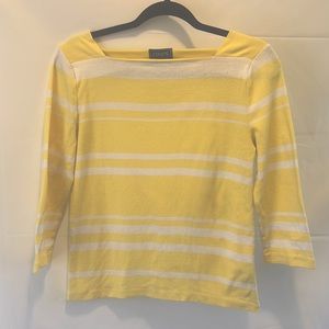 Yellow & White Striped Tee